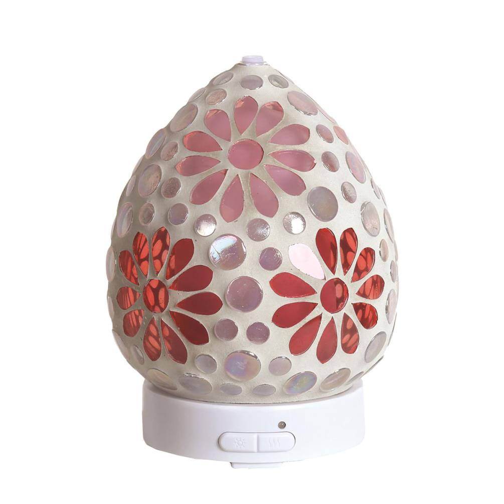 Aroma Pink Floral LED Ultrasonic Electric Essential Oil Diffuser £26.99